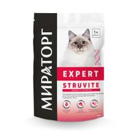 Корм сухой для взрослых кошек при мочекаменной болезни струвитного типа Expert Мираторг 400г