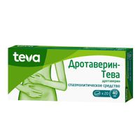 Дротаверин-Тева таблетки 40мг 20шт, миниатюра фото №22