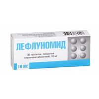 Лефлуномид таблетки п.п.о. 10мг 30 шт., миниатюра фото №4