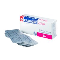 Раеном таблетки п/о плен. 7,5мг 56шт миниатюра фото №4
