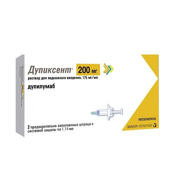 Дупиксент р-р для п/к введ. 175мг/мл 1,14мл 2шт
