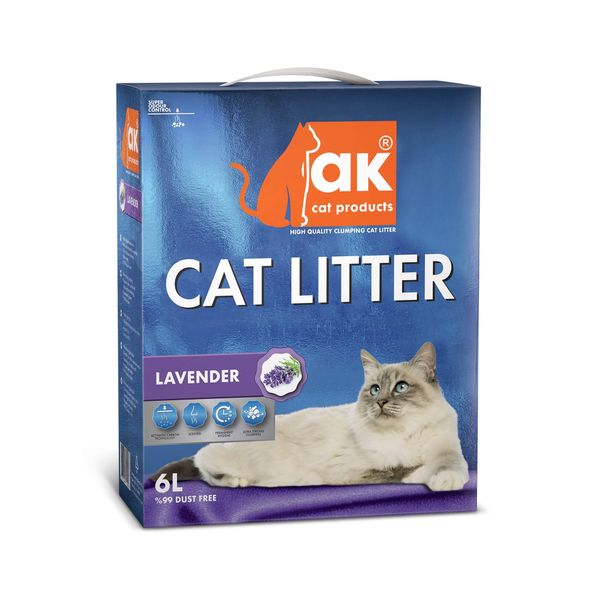 Наполнитель для кошек Lavender AK Cat 6л