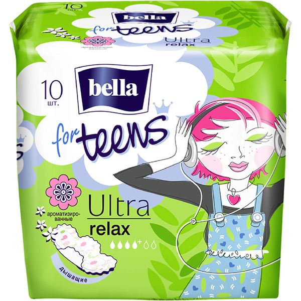 Прокладки гигиенические Relax Ultra Deo For teens Bella/Белла 10шт ТЗМО С.А.(Торунский ЗД)/Белла ООО