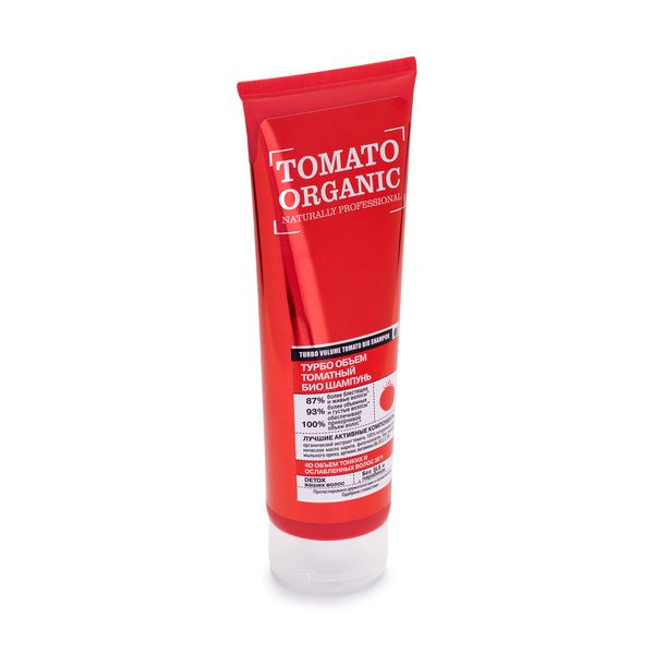 Шампунь-био для волос турбо объем Tomato Naturally Professional Organic Shop/Органик шоп 250мл фото №2