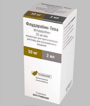 Флударабин-Тева концентрат для приг. раствора для в/в введ. 25мг/мл 2мл
