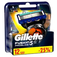 Кассеты Gillette (Жиллетт) сменные для безопасных бритв Fusion ProGlide, 12 шт. миниатюра фото №3