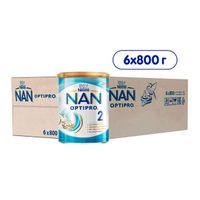 Смесь сухая молочная Nan/Нан 2 Optiprо 800г миниатюра фото №3