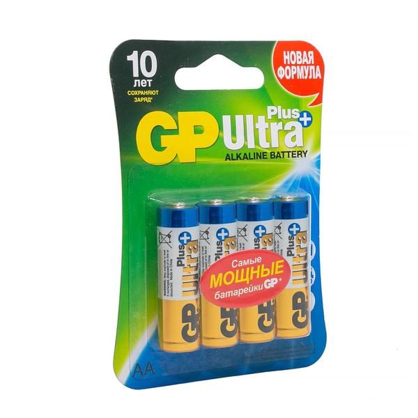 Батарейки алкалиновые GP Ultra Plus Alkaline 15А АA 4 шт. блистер GP Batteries International  CN (GP Batteries International Limited)