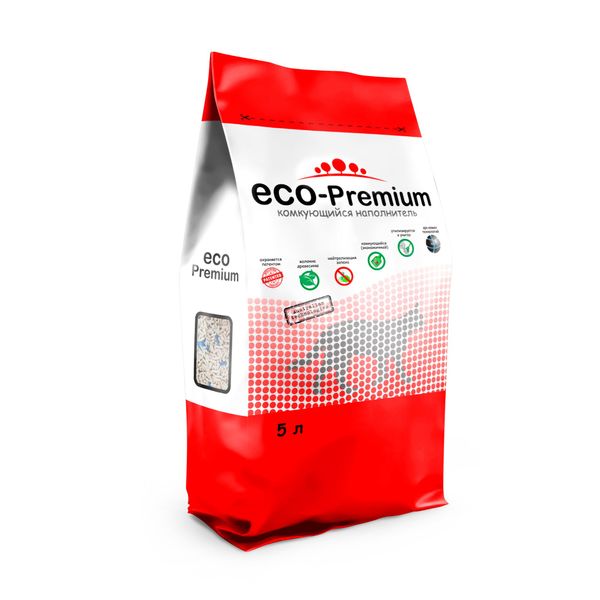 Наполнитель древесный без запаха Blue ECO-Premium 1,9кг 5л наполнитель eco premium зеленый чай древесный для кошачьего туалета 55 л
