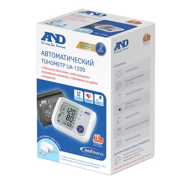 Тонометр автоматический UA-1200 A&D/Эй энд Ди фото №4
