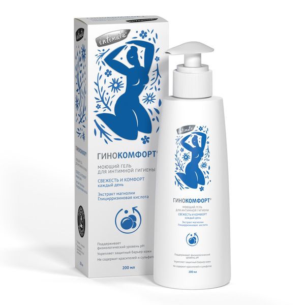 Гель для интимной гигиены моющий свежесть и комфорт Гинокомфорт фл 200мл 422₽