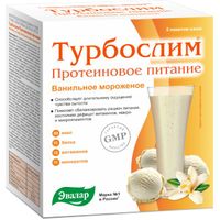 Питание протеиновое коктейль вкус ванильное мороженое Турбослим пакет-саше 36г 5шт