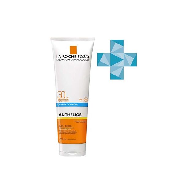 Молочко солнцезащитное для нормальной и чувствительной кожи SPF30 Anthelios La Roche Posay/Ля рош позе туба 250мл (M9167220) фото №3