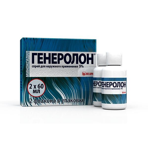 Изображение товара Генеролон спрей для наружного применения фл. 5% 60мл 2шт