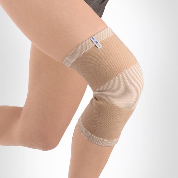 Бандаж на коленный сустав Интерлин РК К01, бежевый, р.XL
