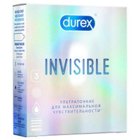 Презервативы Invisible Durex/Дюрекс 3шт миниатюра