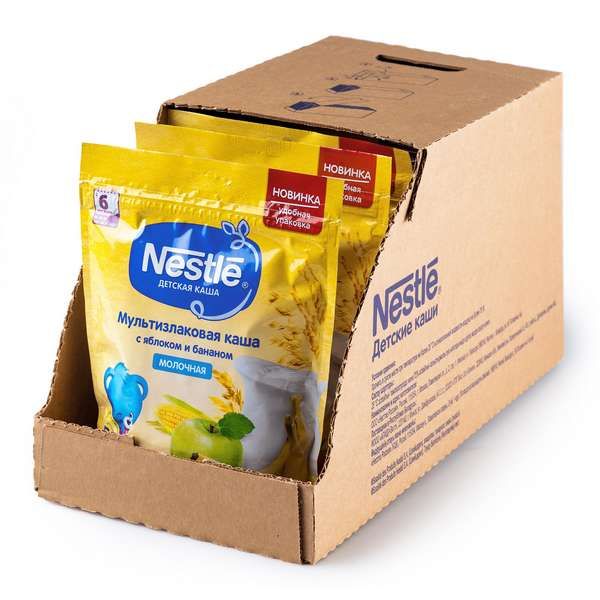 Каша сухая молочная мультизлаковая Яблоко Банан doy pack Nestle/Нестле 220г фото №7
