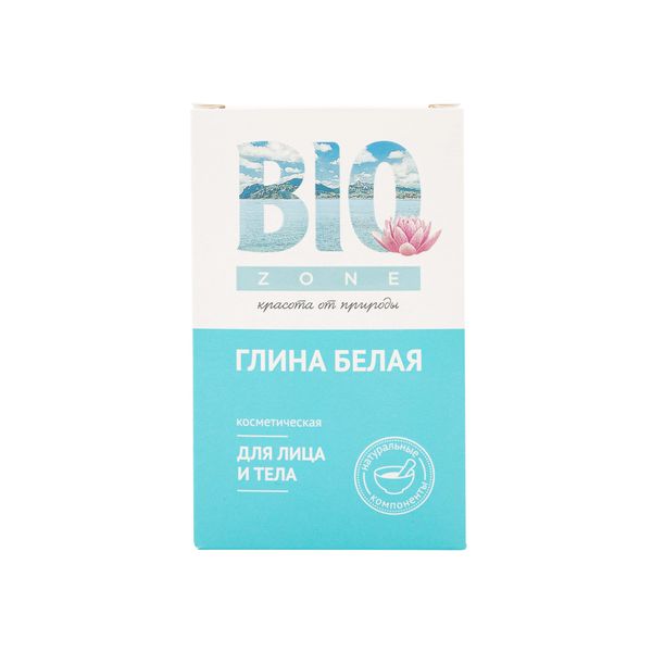Глина косметическая для лица и тела белая BioZone/Биозон 100г глина косметическая розовая египетская д маск увл 100г