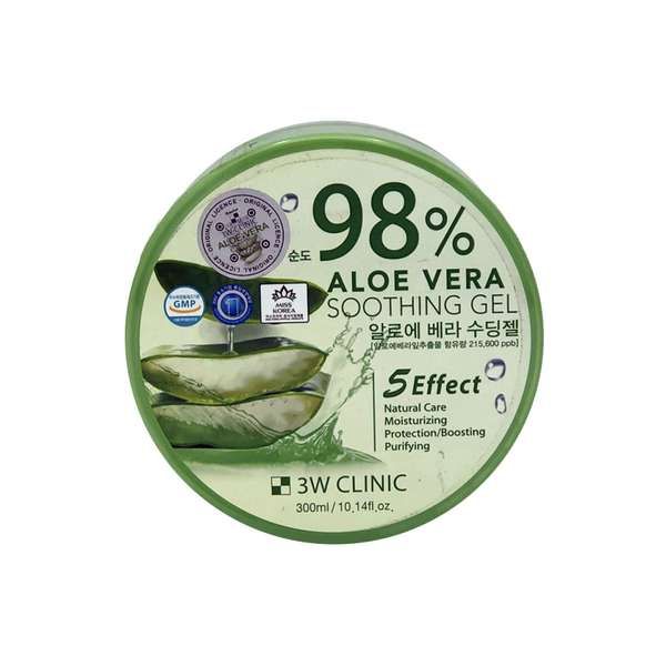 Купить Гель универсальный увлажняющий с алоэ вера 98% aloe vera soothing gel 3W Clinic 300мл, XAI Cosmetics Korea Co., Ltd, Южная Корея