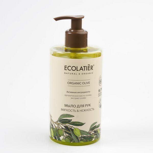 Мыло для рук Мягкость  Нежность Серия Organic Olive, Ecolatier Green 460 мл