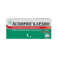 Аспирин кардио таблетки кишечнорастворимые п/о 100мг 28шт миниатюра фото №3
