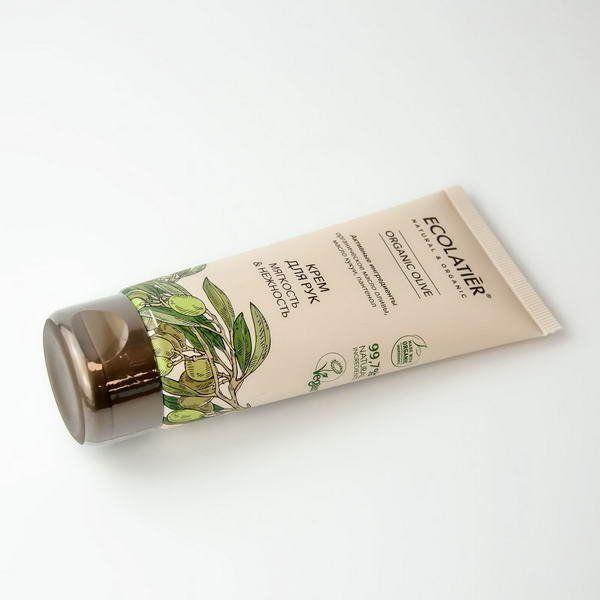 Крем для рук Мягкость & Нежность Серия Organic Olive, Ecolatier Green 100 мл