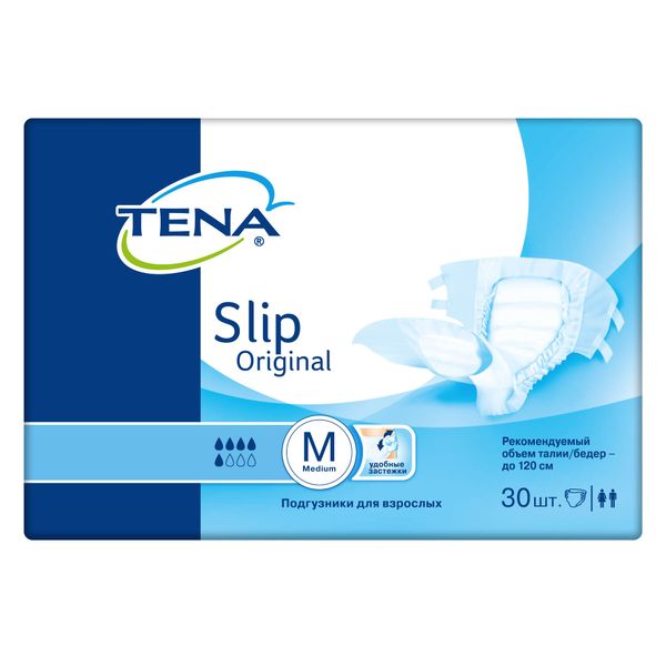 Подгузники для взрослых Original Slip Tena/Тена 30шт р.М