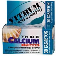 Витрум кальциум + витамин д3 таблетки п.о 500мг 30шт, миниатюра