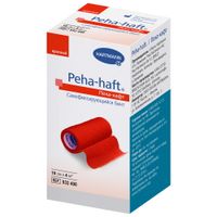 Бинт эластичный фиксирующий самофиксирующийся красный Peha-haft/Пеха-хафт 10см х 4м (9324902)