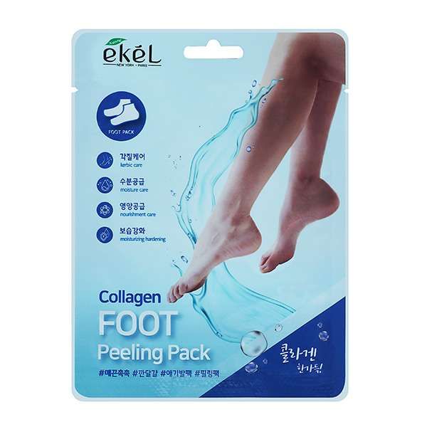 Пилинг-носочки с коллагеном Collagen foot peeling pack Ekel/Екель 40г