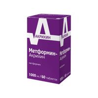 Метформин-Акрихин таблетки п/о плен. 1000мг 60шт