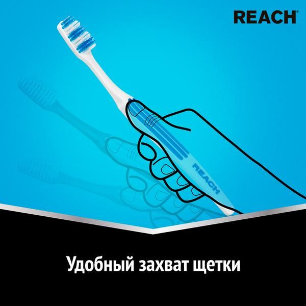 Щетка зубная средней жесткости Interdental Reach/Рич фото №4