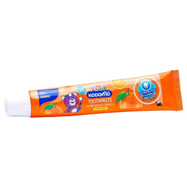 Паста зубная гелевая с ароматом апельсина детская с 6 мес. Kodomo Thailand Lion/Лайн 40г фото №4