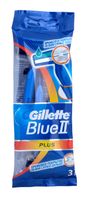 Станок одноразовый Blue II Plus Gillette/Жиллетт 3шт (13253796/40)