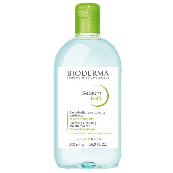 Вода мицеллярная для жирной и проблемной кожи лица Н2О Sebium Bioderma/Биодерма 500мл