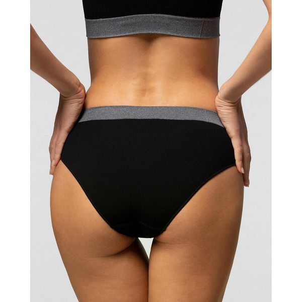 Трусики-слип черные Q-Nova Nylon 6.6 Eco Friendly Pompea р.S/M