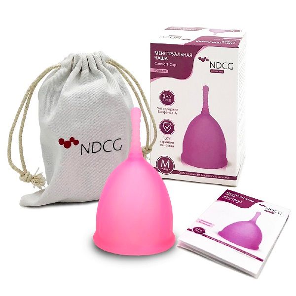 Менструальная чаша Comfort Cup размер M розовый NDCG фото №2