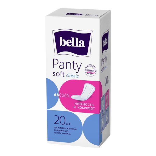 Прокладки женские гигиенические ежедневные Bella Panty Soft Classic 20 шт. ООО Белла 573307 - фото 1
