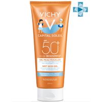 Эмульсия солнцезащитная детская Wet Skin SPF50+ Capital Soleil Vichy/Виши 200мл