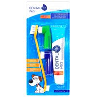 Набор Dentalpik Pets: Паста зубная для собак вкус говядина+Щетка зубная 3шт миниатюра фото №2