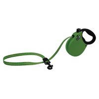 Рулетка лента для собак весом до 11кг антискользящая ручка зеленая Adventure Alcott 3м (XS)