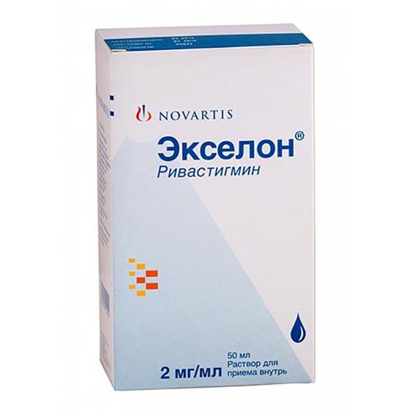 Изображение товара Экселон раствор для приема внутрь 2мг/мл 50мл при деменции и болезни Паркинсона