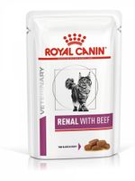 Корм влажный для кошек с почечной недостаточностью с говядиной пауч соус Renal Feline Royal Canin/Роял Канин 85г