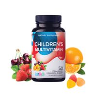 Мультивитамины для детей с 3 лет вкус фруктов и ягод LIVS пастилки жевательные 3г 50шт, миниатюра фото №2