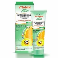 Крем-маска для лица ночной Перезагрузка кожи Витэкс Vitamin Active 40мл