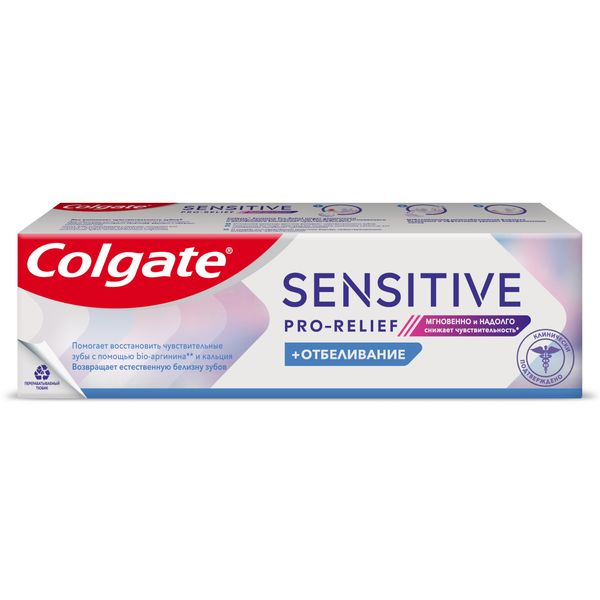 Паста зубная Sensitive Pro-Relief +отбеливание Colgate/Колгейт 75мл фото №2