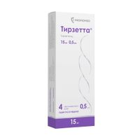 Тирзетта раствор для п/к введ. шприц 15мг 0,5мл 4шт миниатюра фото №4
