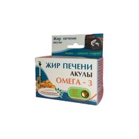 Жир печени акулы Омега-3 Фитолекарь Крыма капсулы 500мг 60шт миниатюра фото №2