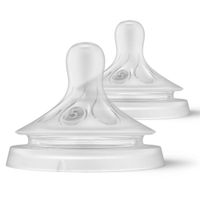 Соска силиконовая с быстрым потоком с 6 мес. Natural Response Philips Avent 2шт (SCY965/02) миниатюра фото №2