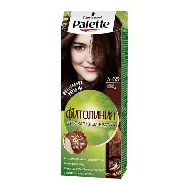 Краска для волос 3-65 Темный шоколад Фитолиния Palette/Палетт 110мл фото №4